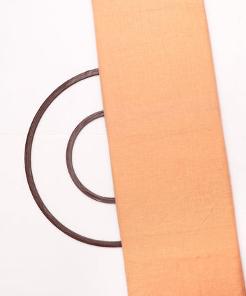 peach plain linen fabric